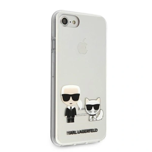 Kup Etui Karl Lagerfeld KLHCI8CKTR Apple iPhone SE 2022/SE 2020/8/7 hardcase Transparent Karl & Choupette - KLD431CL - {ean13} - Sklep Home Screen