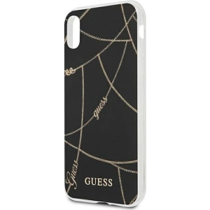 Kup Guess Apple Tasche GUHCPXPCUCHBK iPhone X/XS schwarz/schwarz Hardcase Gold Chain Collection - GUE825BLK - {ean13} - Sklep Home Screen