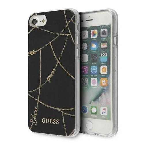 Kup Etui Guess GUHCI8PCUCHBK Apple iPhone SE 2022/SE 2020/8/7 černý/black hardcase Gold Chain Collection - GUE824BLK - {ean13} - Sklep Home Screen