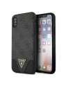 Guess Apple Tasche GUHCI65PU4GHBK iPhone XS Max grau/grau Hardcase 4G Triangle Collection