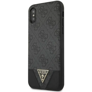 Kup Etui Guess GUHCI65PU4GHBK Apple iPhone XS Max szary/grey hardcase 4G Triangle Collection - GUE823GRY - {ean13} - Sklep Home Screen