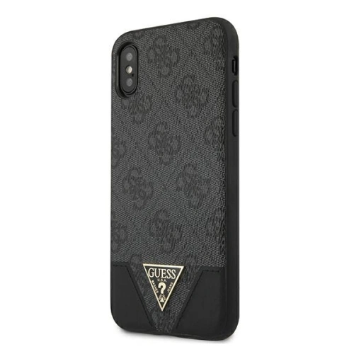 Kup Guess Apple Tasche GUHCI65PU4GHBK iPhone XS Max grau/grau Hardcase 4G Triangle Collection - GUE823GRY - {ean13} - Sklep Home Screen