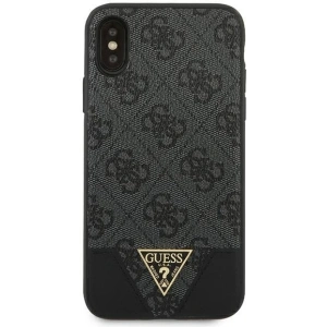 Kup Etui Guess GUHCI65PU4GHBK Apple iPhone XS Max szary/grey hardcase 4G Triangle Collection - GUE823GRY - {ean13} - Sklep Home Screen