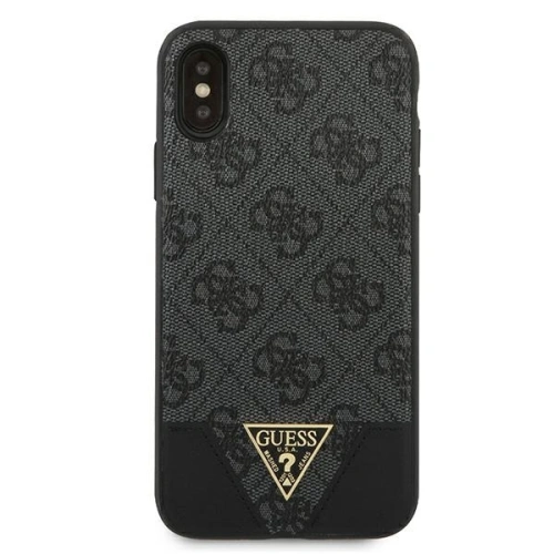 Kup Guess Apple Tasche GUHCI65PU4GHBK iPhone XS Max grau/grau Hardcase 4G Triangle Collection - GUE823GRY - {ean13} - Sklep Home Screen
