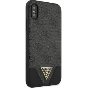 Kup Etui Guess GUHCI65PU4GHBK Apple iPhone XS Max szary/grey hardcase 4G Triangle Collection - GUE823GRY - {ean13} - Sklep Home Screen
