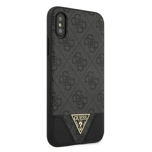 Kup Guess Apple Tasche GUHCI65PU4GHBK iPhone XS Max grau/grau Hardcase 4G Triangle Collection - GUE823GRY - {ean13} - Sklep Home Screen