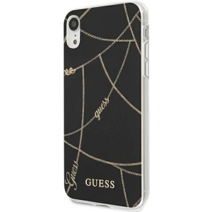 Kup Etui Guess GUHCI61PCUCHBK Apple iPhone XR czarny/black hardcase Gold Chain Collection - GUE821BLK - {ean13} - Sklep Home Screen
