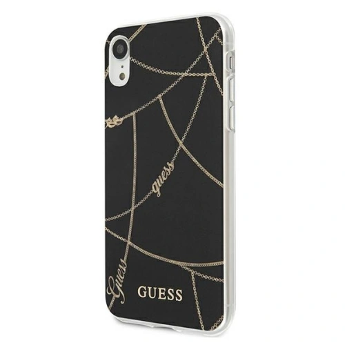 Kup Etui Guess GUHCI61PCUCHBK Apple iPhone XR černý/black hardcase Gold Chain Collection - GUE821BLK - {ean13} - Sklep Home Screen