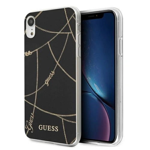Kup Etui Guess GUHCI61PCUCHBK Apple iPhone XR negru/black hardcase Gold Chain Collection - GUE821BLK - {ean13} - Sklep Home Screen