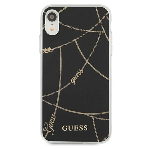 Kup Etui Guess GUHCI61PCUCHBK Apple iPhone XR černý/black hardcase Gold Chain Collection - GUE821BLK - {ean13} - Sklep Home Screen