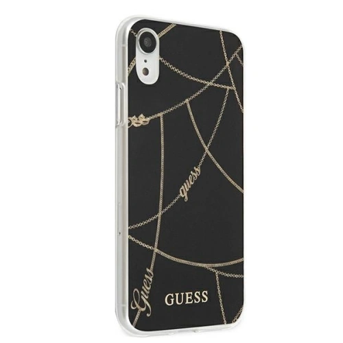 Kup Etui Guess GUHCI61PCUCHBK Apple iPhone XR černý/black hardcase Gold Chain Collection - GUE821BLK - {ean13} - Sklep Home Screen