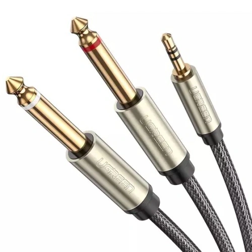 Kup UGREEN AV126 TRS 3,5 mm auf 2x TS Kabel - 1m (grau) - UGR577GRY - {ean13} - Sklep Home Screen