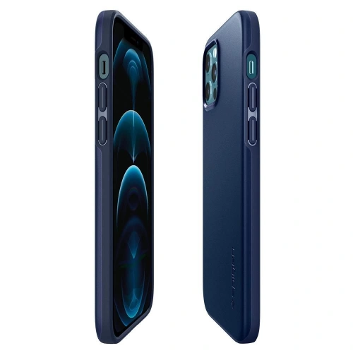 Kup Etui Spigen Thin Fit Apple iPhone 12/12 Pro Albastru Navy - SPN1423BLU - {ean13} - Sklep Home Screen