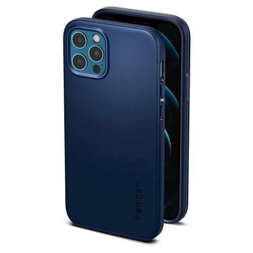 Kup Etui Spigen Thin Fit Apple iPhone 12/12 Pro Albastru Navy - SPN1423BLU - {ean13} - Sklep Home Screen