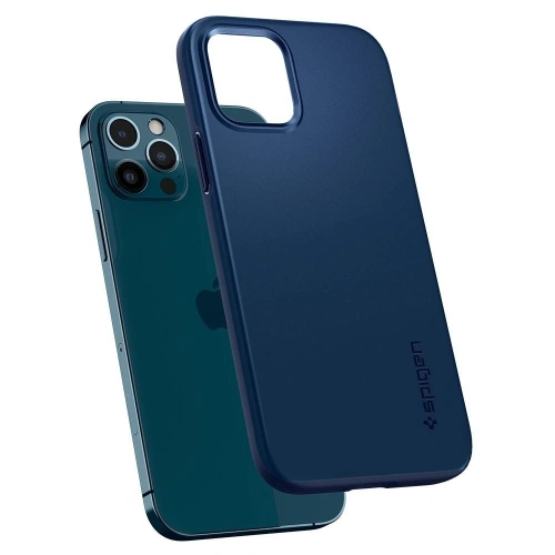 Kup Etui Spigen Thin Fit Apple iPhone 12/12 Pro Albastru Navy - SPN1423BLU - {ean13} - Sklep Home Screen