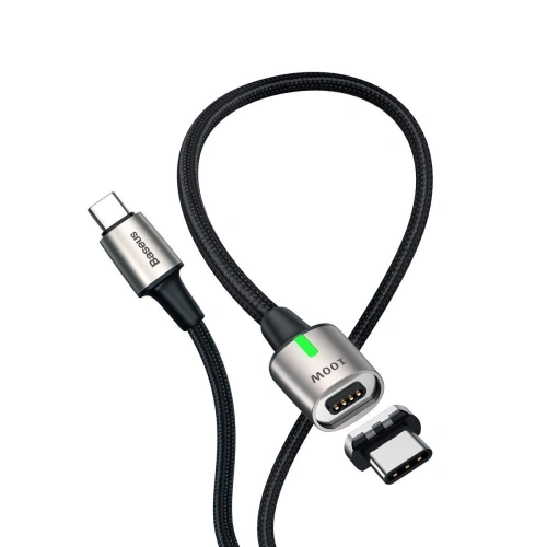 Kup Baseus 1.2m USB-C auf USB-C Kabel, magnetisch Zink 5A (schwarz) - BSU1989BLK - {ean13} - Sklep Home Screen
