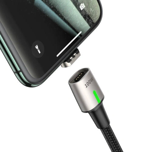 Kup Baseus 1.2m USB-C auf USB-C Kabel, magnetisch Zink 5A (schwarz) - BSU1989BLK - {ean13} - Sklep Home Screen