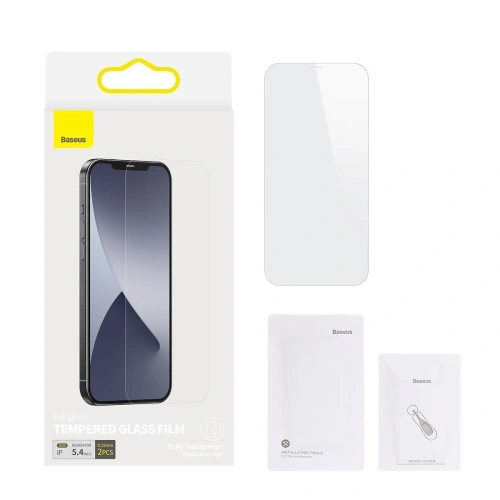 Buy Tempered glass 0.15mm Baseus Apple iPhone 12 mini (2pcs) - BSU1990 - {ean13} - Home Screen Store Europe