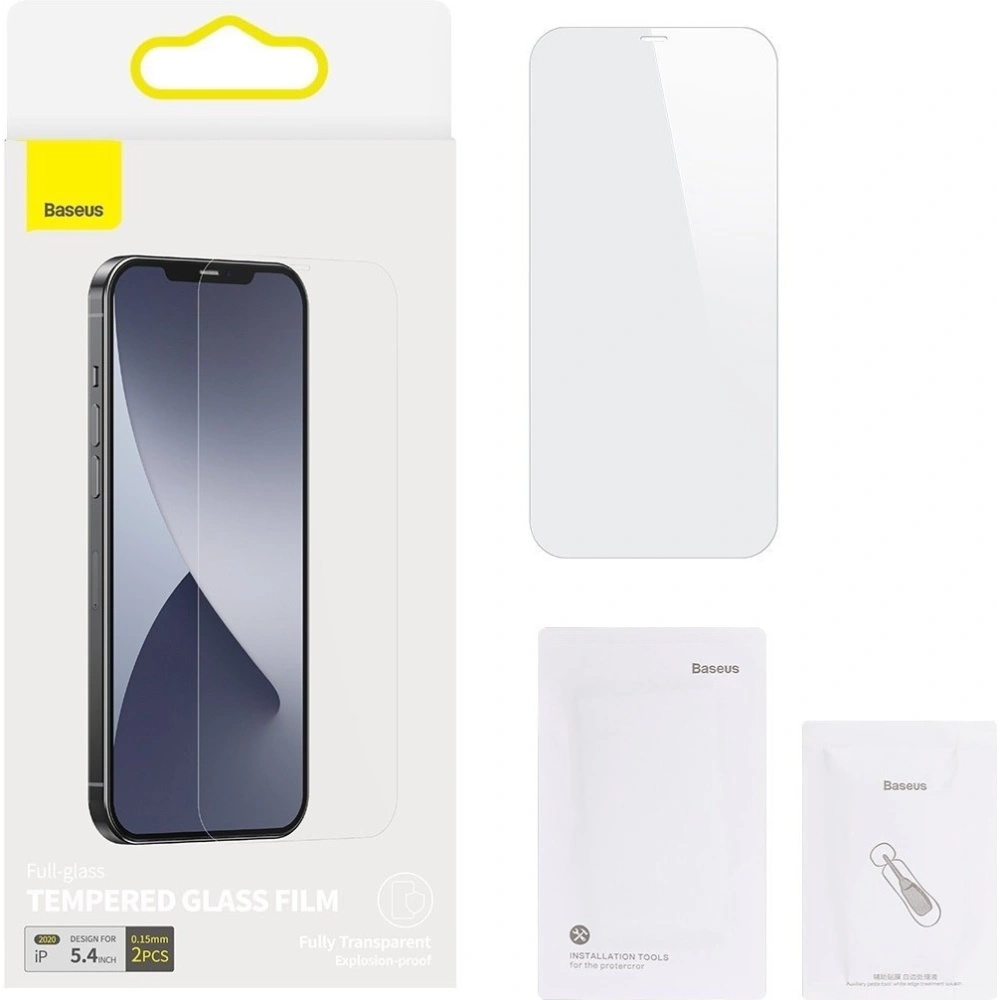 Szkło hartowane 0.15mm Baseus Apple iPhone 12 mini (2szt.)