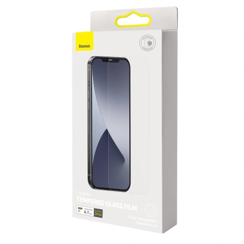 Buy Tempered glass 0.15mm Baseus Apple iPhone 12 Pro Max (2pcs) - BSU1992 - {ean13} - Home Screen Store Europe