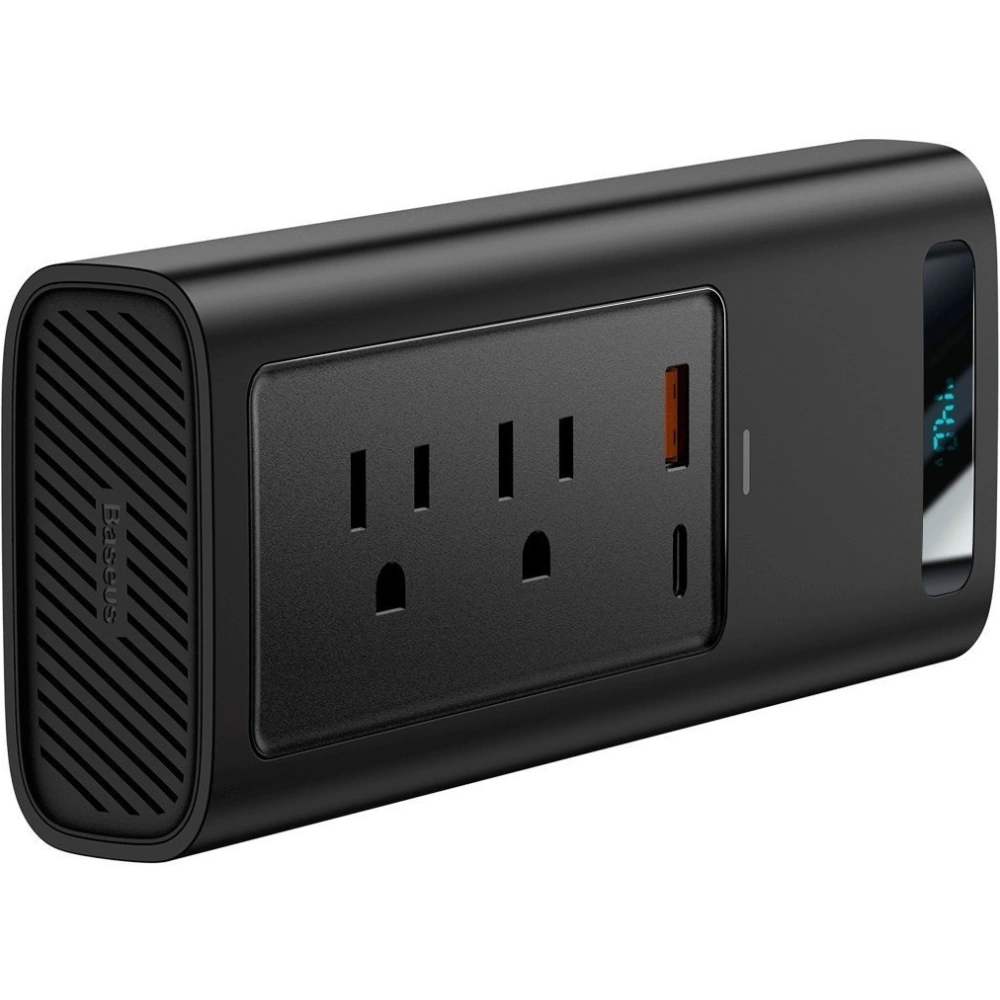 Inwerter samochodowy Baseus 150W, 110V,  US/JP (czarny)