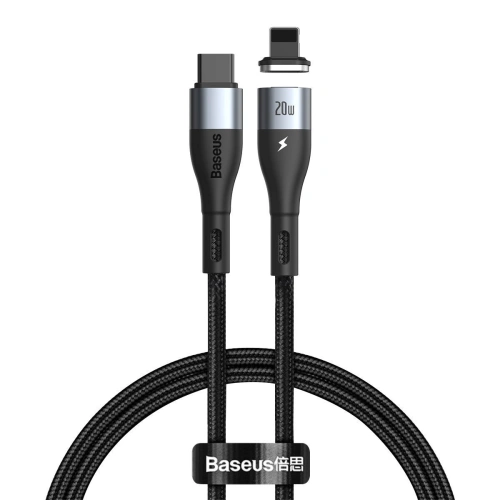 Kup Kabel magnetický USB-C - Lightning Baseus Zinc 20W 2m (černý) - BSU1996BLK - {ean13} - Sklep Home Screen