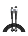 Kabel USB-C do USB-C, magnetický Baseus Zinc 100W 1.5m (černý)