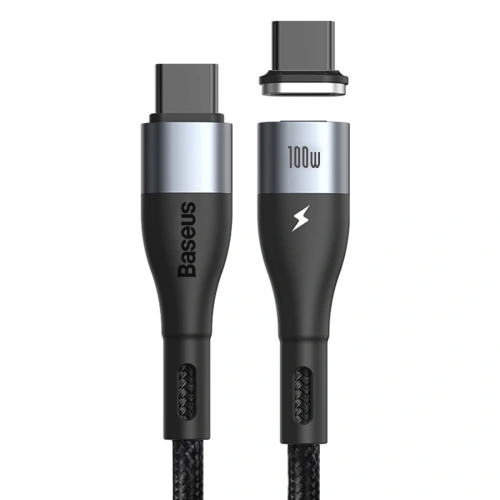 Kup Baseus 1.5m USB-C auf USB-C Kabel, magnetisch Zink 100W (schwarz) - BSU1997BLK - {ean13} - Sklep Home Screen