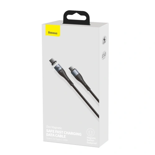 Kup Baseus 1.5m USB-C auf USB-C Kabel, magnetisch Zink 100W (schwarz) - BSU1997BLK - {ean13} - Sklep Home Screen