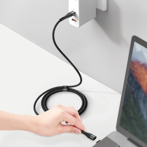 Kup Baseus 1.5m USB-C auf USB-C Kabel, magnetisch Zink 100W (schwarz) - BSU1997BLK - {ean13} - Sklep Home Screen