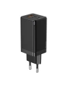 Baseus Ladegerät GaN Pro, C+C+A, 65W, EU (schwarz)