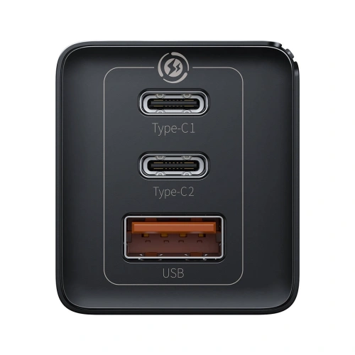Buy Baseus GaN Pro Quick Travel Charger C+C+A 65W EU Black - BSU1998BLK - {ean13} - Home Screen Store Europe