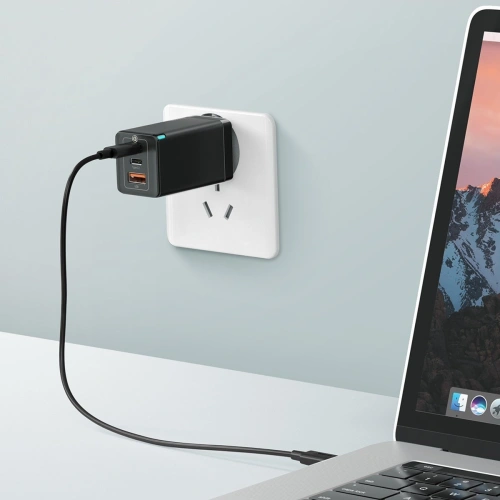 Buy Baseus GaN Pro Quick Travel Charger C+C+A 65W EU Black - BSU1998BLK - {ean13} - Home Screen Store Europe