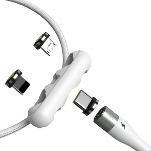 Buy USB Baseus Fast 4in1 USB to USB-C / Lightning / Micro 3A 1m (white) - BSU2002WHT - {ean13} - Home Screen Store Europe