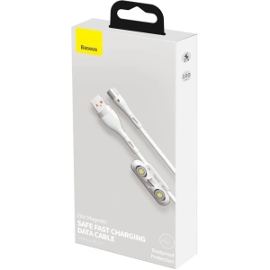 Kabel USB Baseus Fast 4w1 USB do USB-C / Lightning / Micro 3A 1m (bílý)