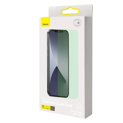 Kup Sticlă securizată 0.15mm Baseus Protecție pentru ochi Apple iPhone 12/12 Pro (2 bucăți) - BSU2004 - {ean13} - Sklep Home Screen