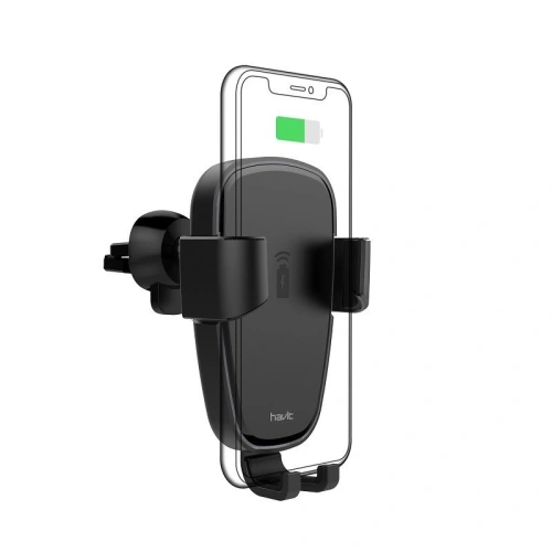 Buy Havit H341 Gravity car mount with wireless charger (black) - HVT001BLK - {ean13} - Home Screen Store Europe