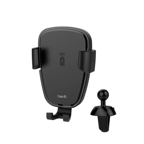 Buy Havit H341 Gravity car mount with wireless charger (black) - HVT001BLK - {ean13} - Home Screen Store Europe