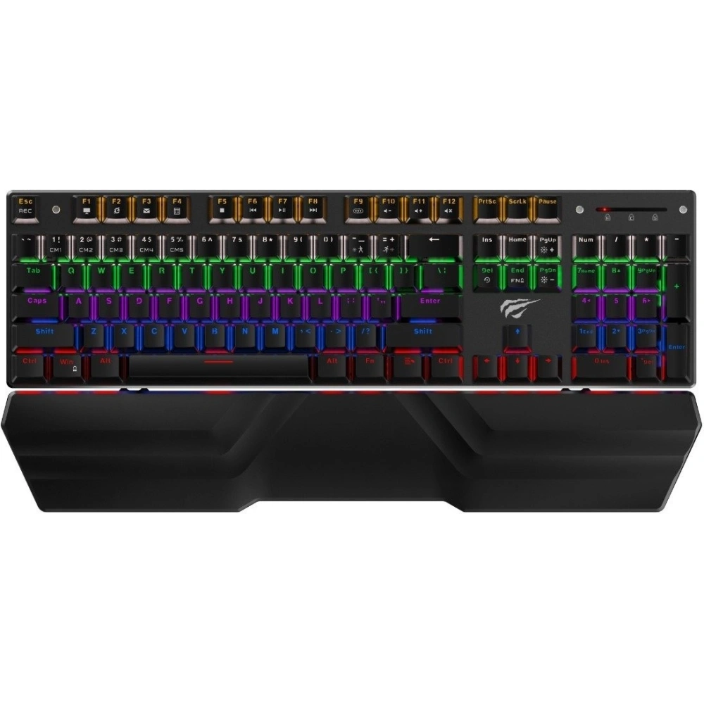 Klawiatura mechaniczna Havit GAMENOTE KB432L Rainbow z podstawką
