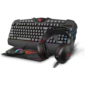 Gaiming set 4in1 Havit GAMENOTE KB675CM headphones + keyboard + mouse + mouse pad