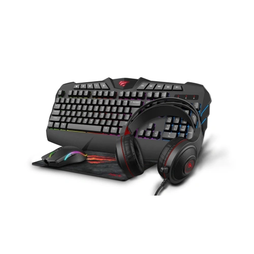 Kup Set de gaming 4 în 1 Havit GAMENOTE KB675CM Căști + tastatură + mouse + mouse pad - HVT023 - {ean13} - Sklep Home Screen