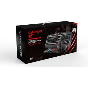 Kup Set de gaming 4 în 1 Havit GAMENOTE KB675CM Căști + tastatură + mouse + mouse pad - HVT023 - {ean13} - Sklep Home Screen