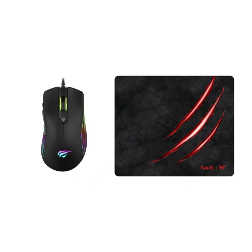 Kup Set de gaming 2 în 1 mouse + pad Havit GAMENOTE MS1007CM - HVT028 - {ean13} - Sklep Home Screen