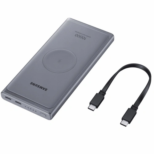 Buy Samsung Powerbank EB-U3300XJ 10000mAh 25W 3A with wireless charger silver - SMG012SLV - {ean13} - Home Screen Store Europe