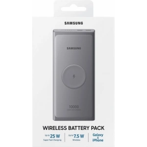 Powerbank Samsung EB-U3300XJ 10000mAh 25W 3A ładowanie bezprzewodowe srebrny/silver