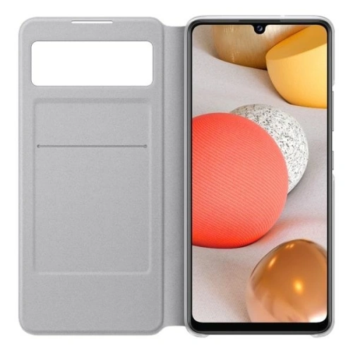 Kup Etui Samsung Galaxy A42 5G EF-EA426PW alb/white S View Wallet Cover - SMG047WHT - {ean13} - Sklep Home Screen