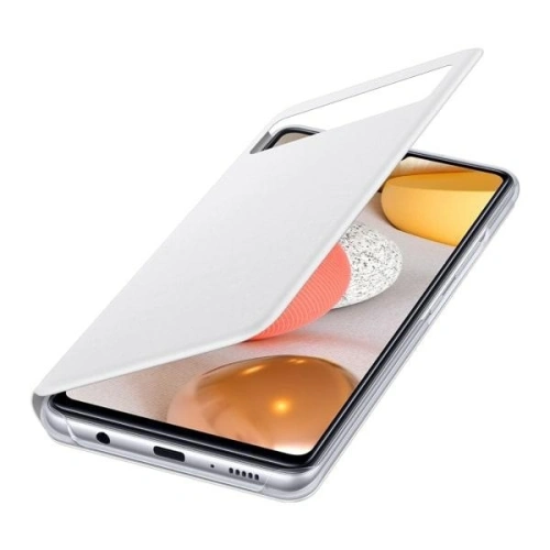 Kup Etui Samsung Galaxy A42 5G EF-EA426PW alb/white S View Wallet Cover - SMG047WHT - {ean13} - Sklep Home Screen