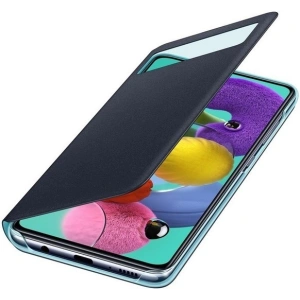 Kup Samsung Gehäuse Galaxy A51 EF-EA515PB schwarz/schwarz S View Wallet Cover - SMG048BLK - {ean13} - Sklep Home Screen
