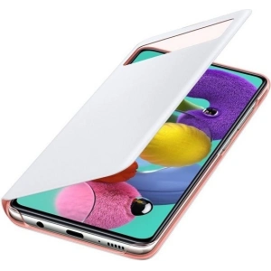 Kup Samsung Gehäuse Galaxy A51 EF-EA515PW weiß/weiß S View Wallet Cover - SMG049WHT - {ean13} - Sklep Home Screen