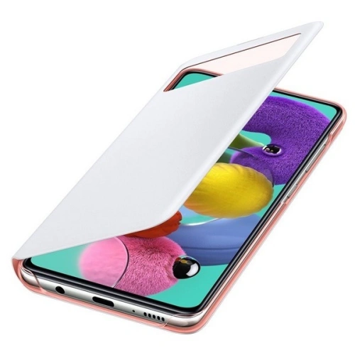 Kup Etui Samsung Galaxy A51 EF-EA515PW bílý/white S View Wallet Cover - SMG049WHT - {ean13} - Sklep Home Screen
